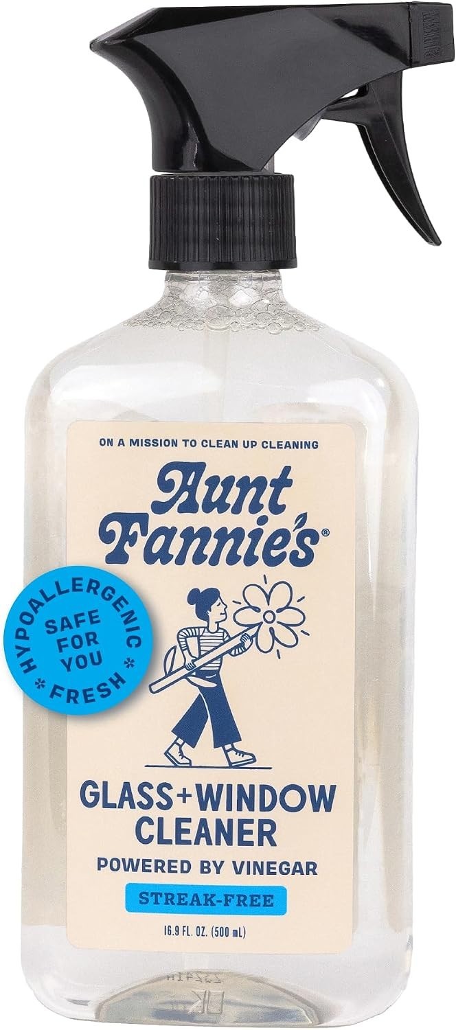 Glass & Window Cleaning Vinegar Spray, Natural Streak-Free Spray, 16.9 Ounces…