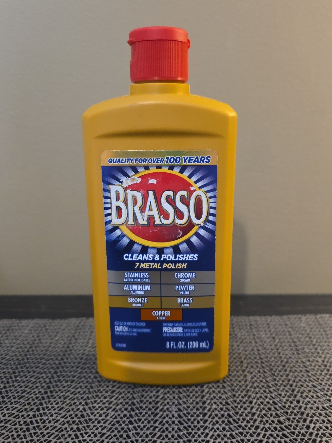 Brasso Multi-Purpose Metal Polish 8 oz – Shine Brass, Copper, Chrome, Stainless