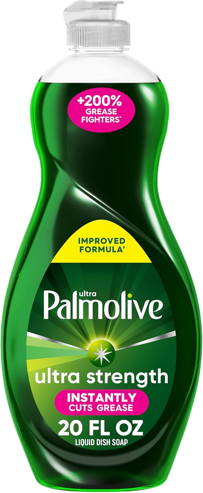 Palmolive Ultra Strength Liquid Dish Soap, Original Green, 20 Fluid Ounce(Packag