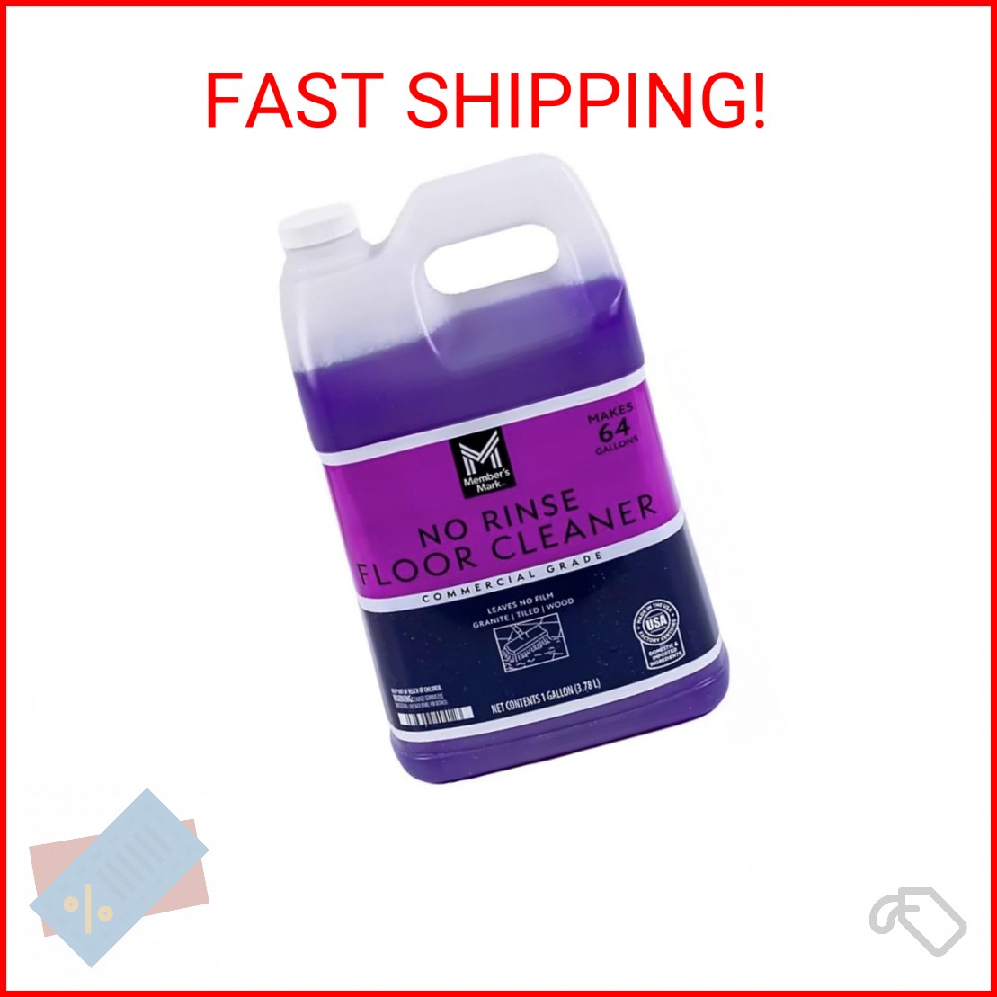 Member’s Mark No Rinse Floor Cleaner Net Wt (127.8 Fl Oz),