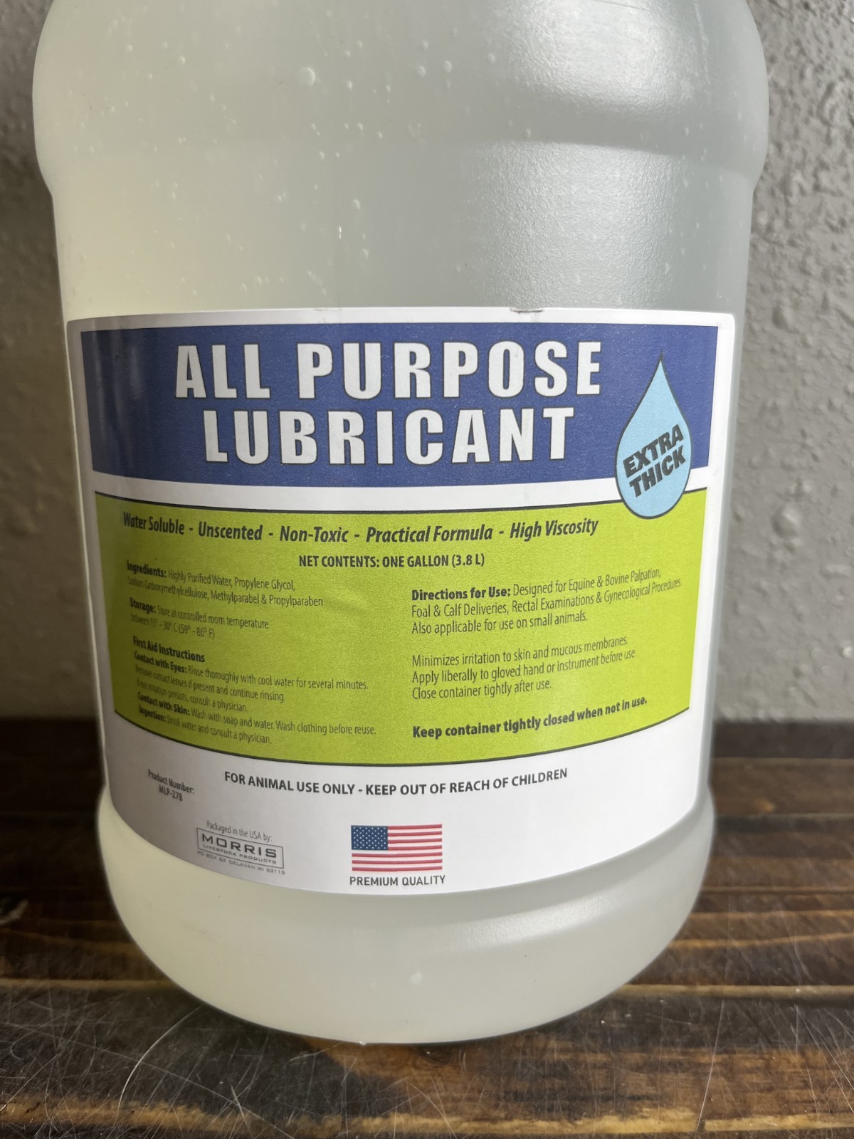 All Purpose Lubricant 1 Gallon Water Soluble Unscented Non-Toxic