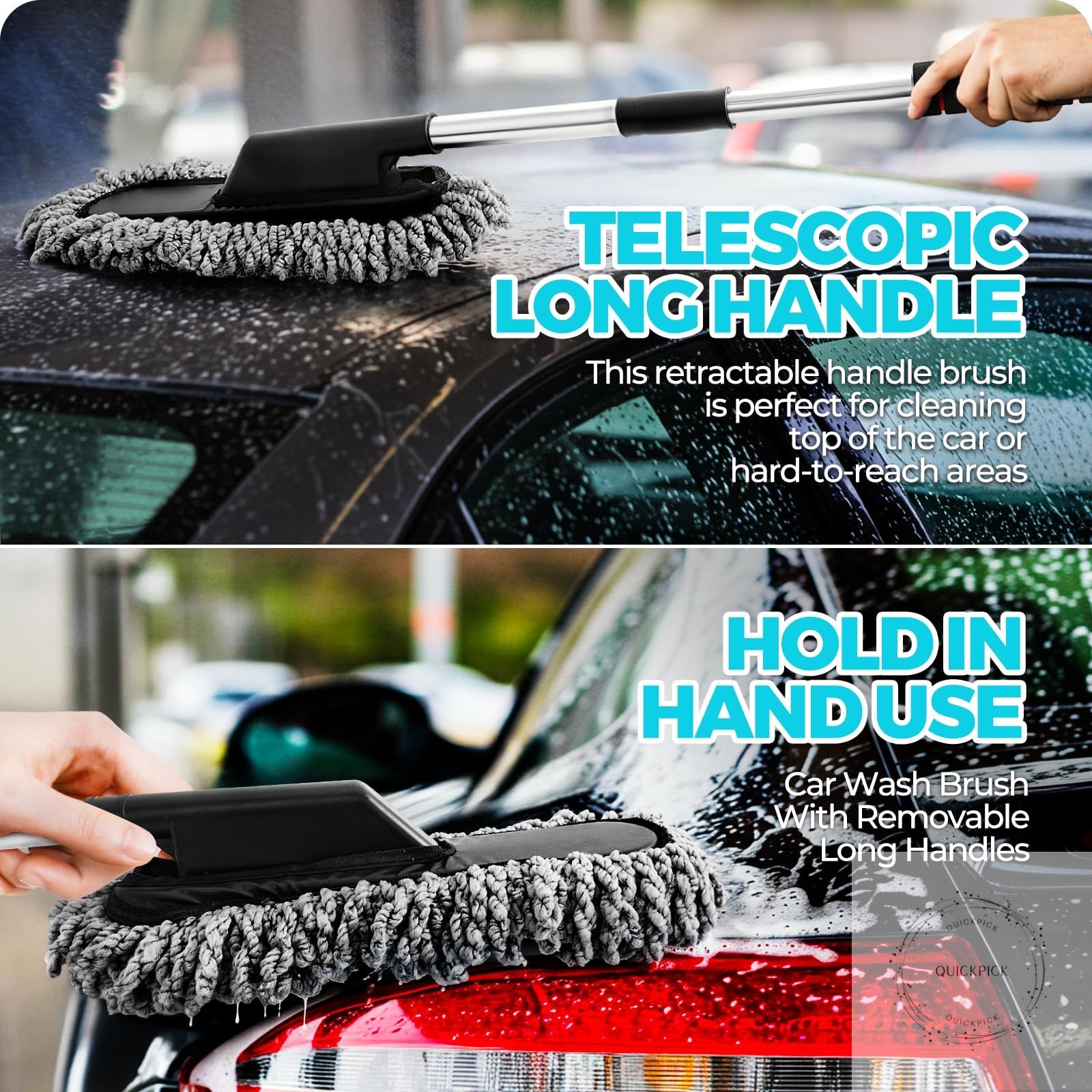 30Pcs Car Detailing Kit for Interior, Exterior and Wheel Cleaning Brushes towels