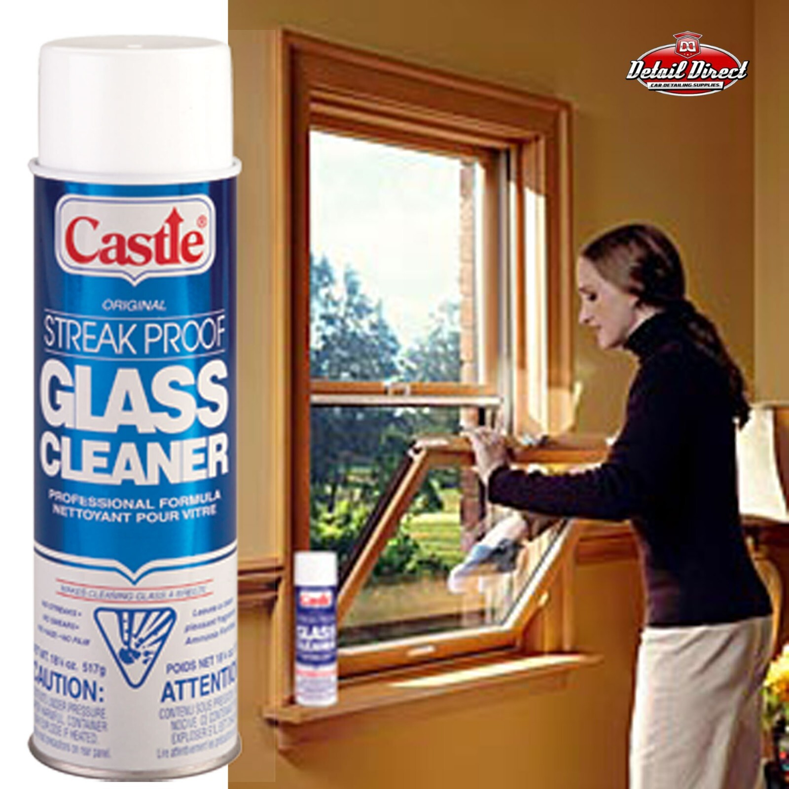 Castle Glass Cleaner by the Case, Streak Proof Glass Cleaner C2003 (12 Pack)