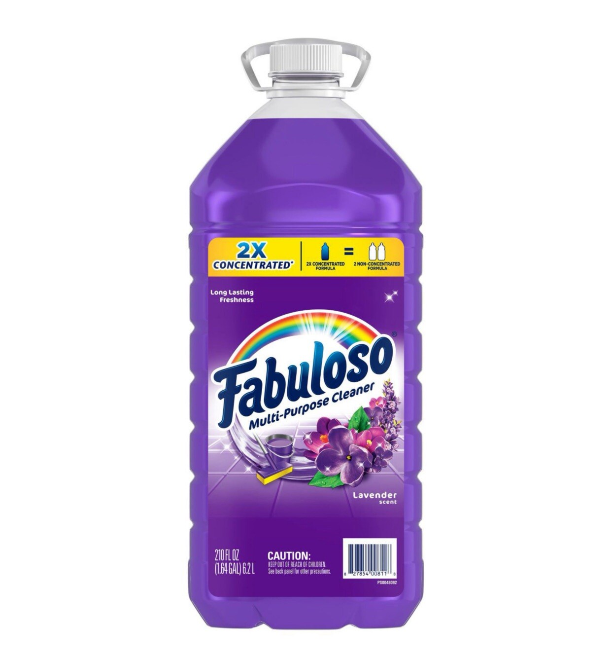 Fabuloso Multi-Purpose Cleaner, 2X Concentrated Formula, Lavender Scent, 210 oz.