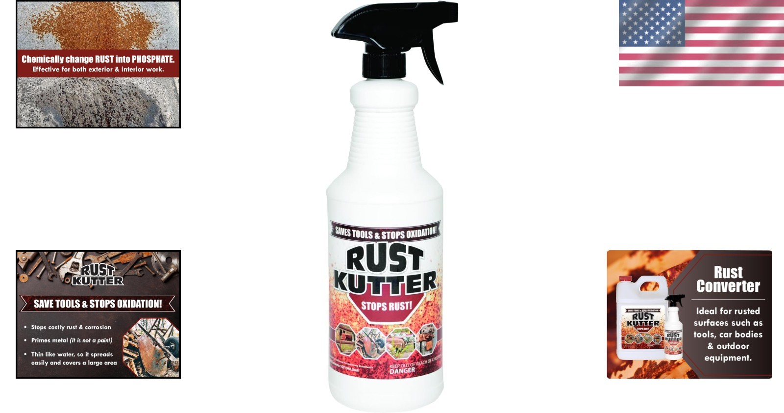 32oz Professional Rust Converter Spray – Restores and Prepares Metal Surfaces