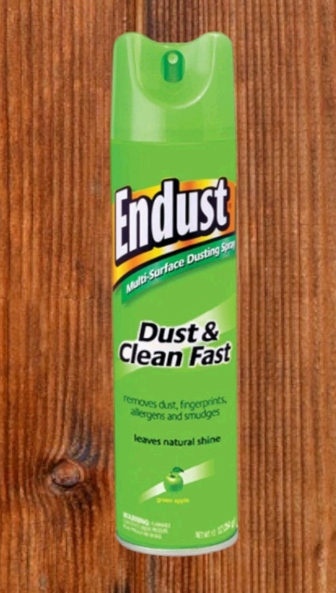 Endust DUST & CLEAN FAST Furniture Polish 10 oz. Green Apple Scent 507040-1 NEW!