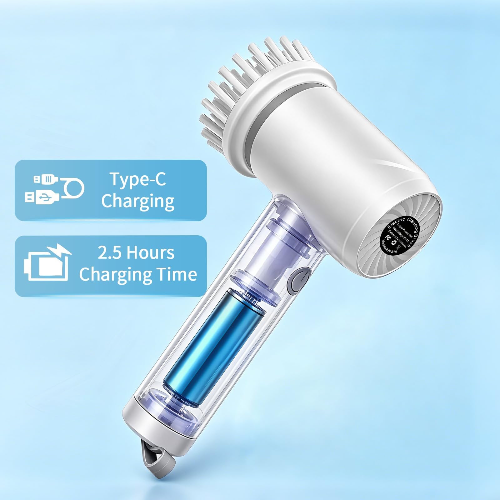 Spin Scrubber,Cordless Bathroom Cleaning Brush with IPX7 Full Body Waterproof…