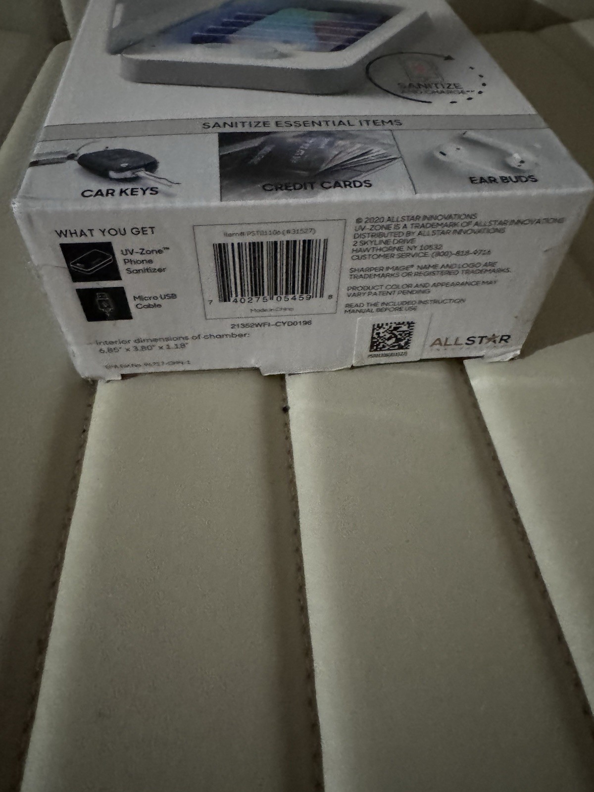 Sharper Image ~ UV-Zone Phone & Small Item Sanitizer, NEW!