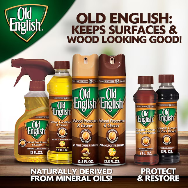 Old English Light Woods 8 -fl oz Unscented Wood furniture scratch cover for wood