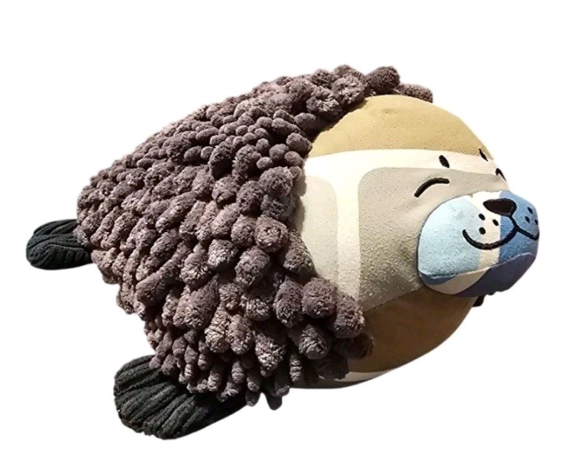 Norwex Pet with a Purpose Chenille Seal Stuffed Animal with Baclock