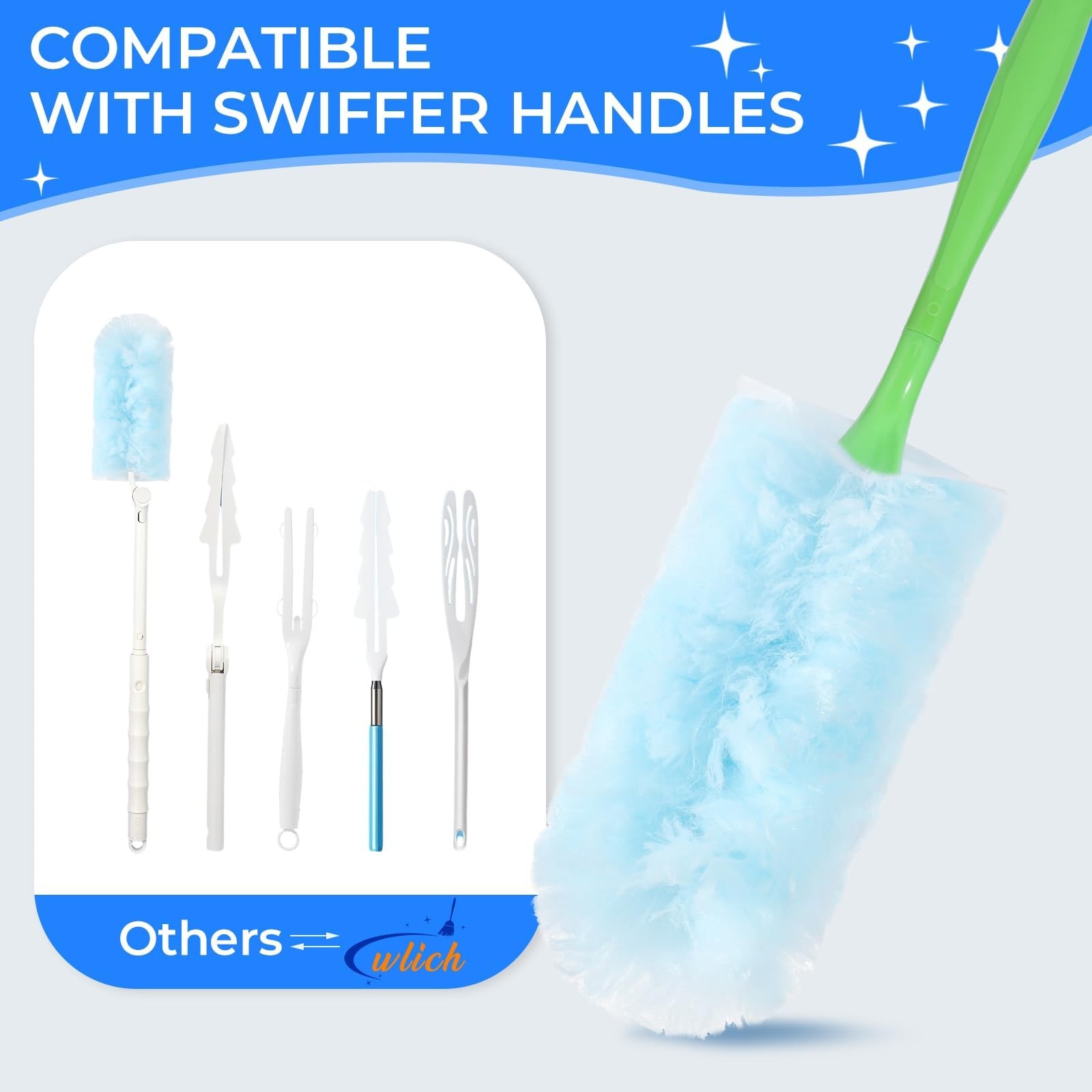 30pcs Disposable Dusters Refillsbulk Heavy Duty Dusters Refills 360 Degree Duste