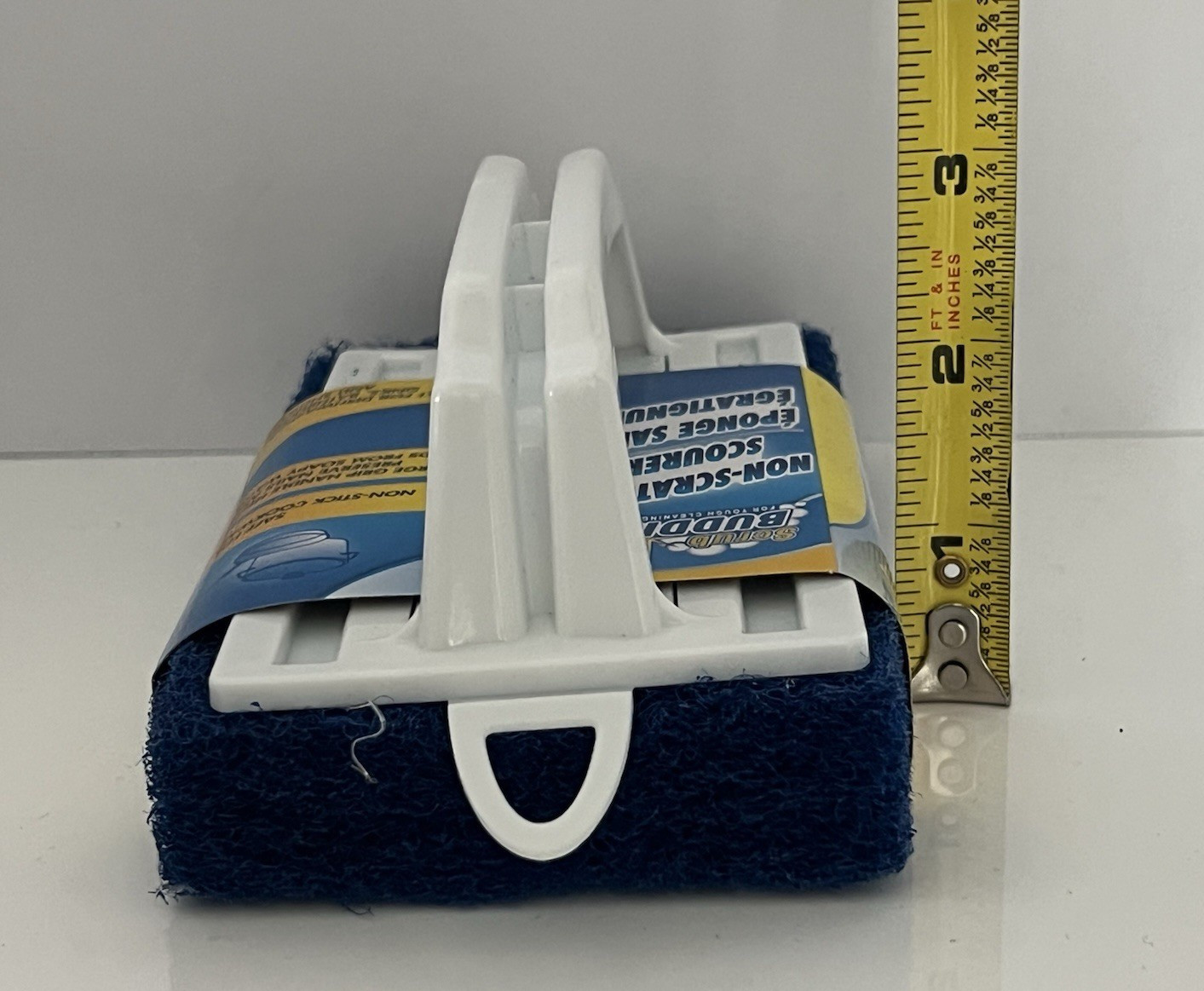 Scrub Buddies Non-Scratch Scourer Dish Scrub Brush Handle Non-Stick Safe New