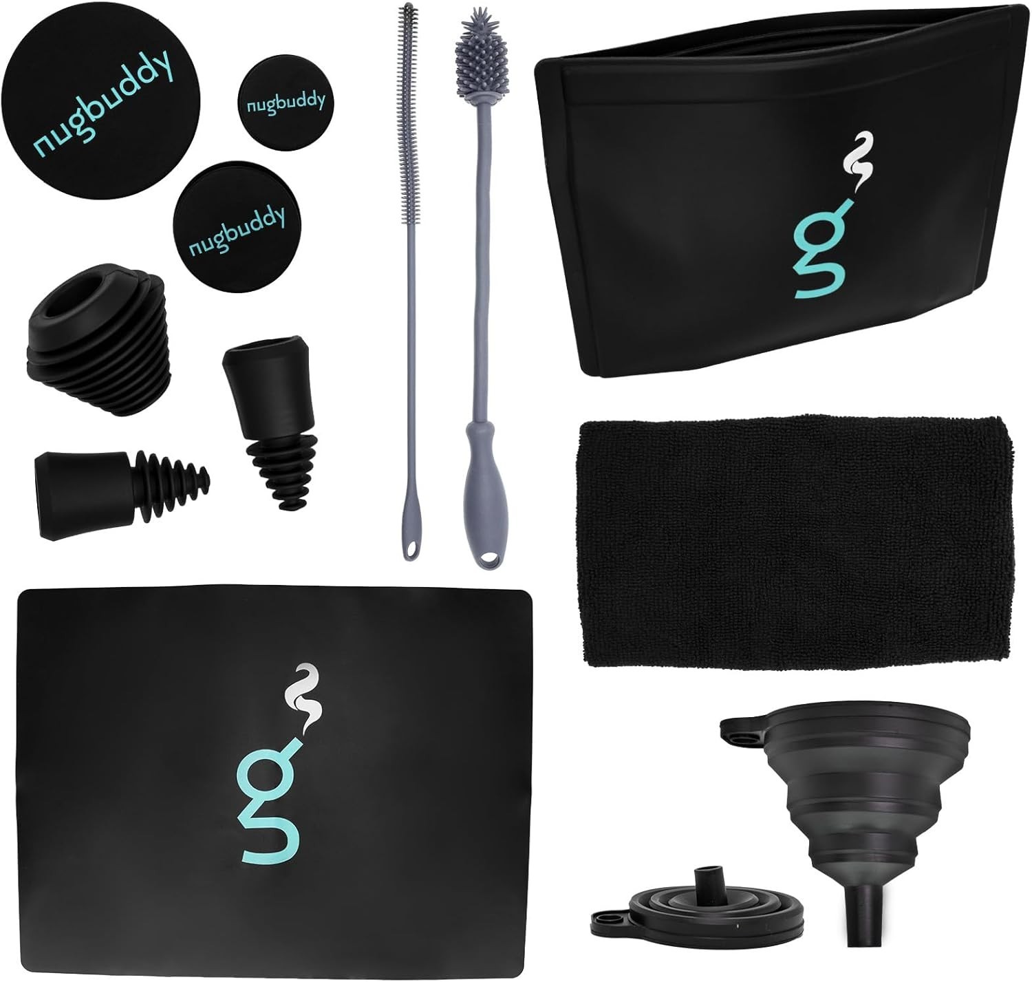 Ultimate Glass Cleaning Kit: Reusable Silicone Accessories & Soaker Bag Included