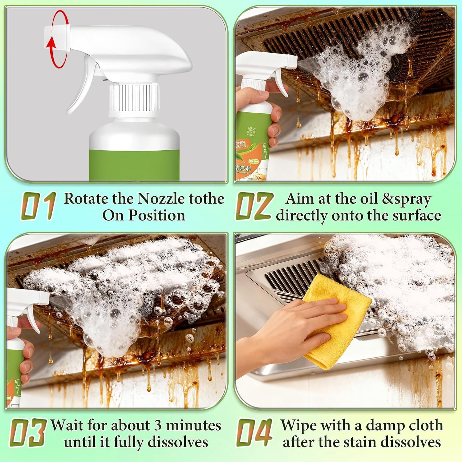 Natural Enzyme Cleaner for Appliances 300 ml Household Appliance Cleaner