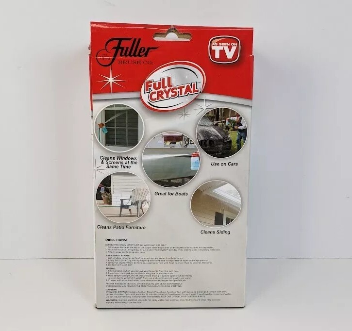 Fuller Brush Window Outdoor Surface Cleaner Sprayer Full Crystal Screens FBFC-6