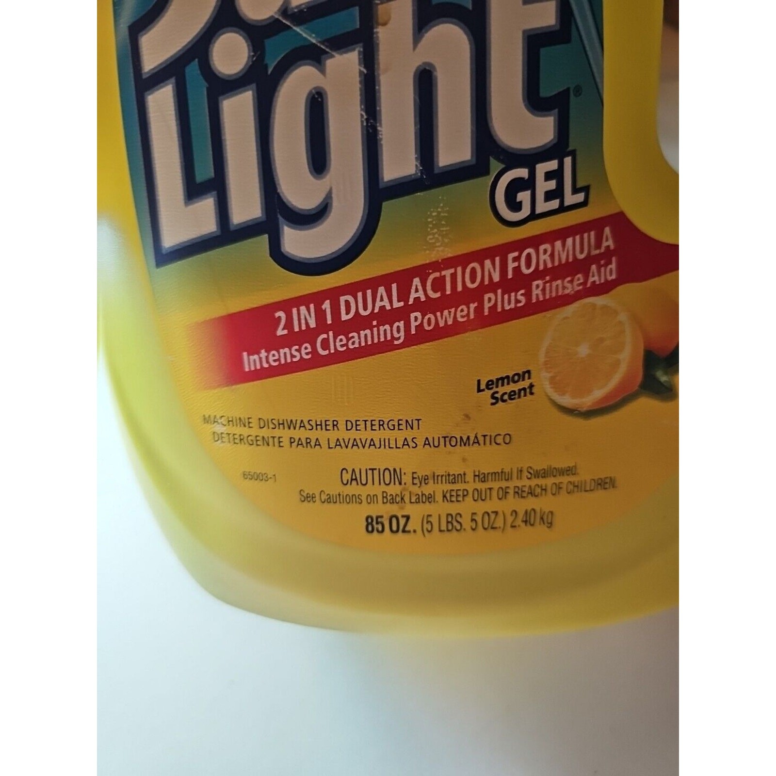 Sun Light Gel Lemon Machine Dishwasher Detergent 2 In 1 Vintage 90s PROP 90%Full