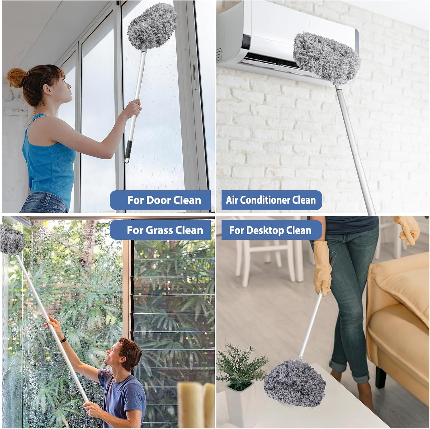 Ceiling Fan Cleaner Duster High Ceiling Extended Fan Blade Cleaner from 13 to 50