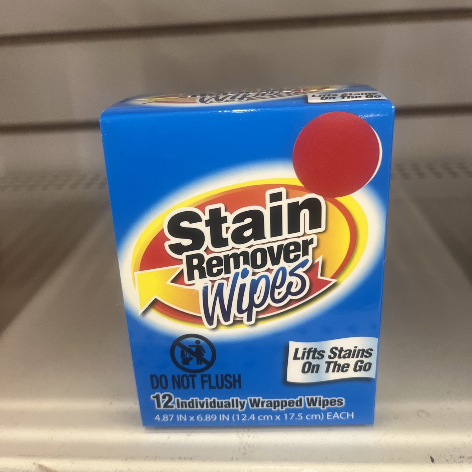 Stain Remover Wipes 12 Individually Wrapped On-the-go Pouches New Factory Sealed