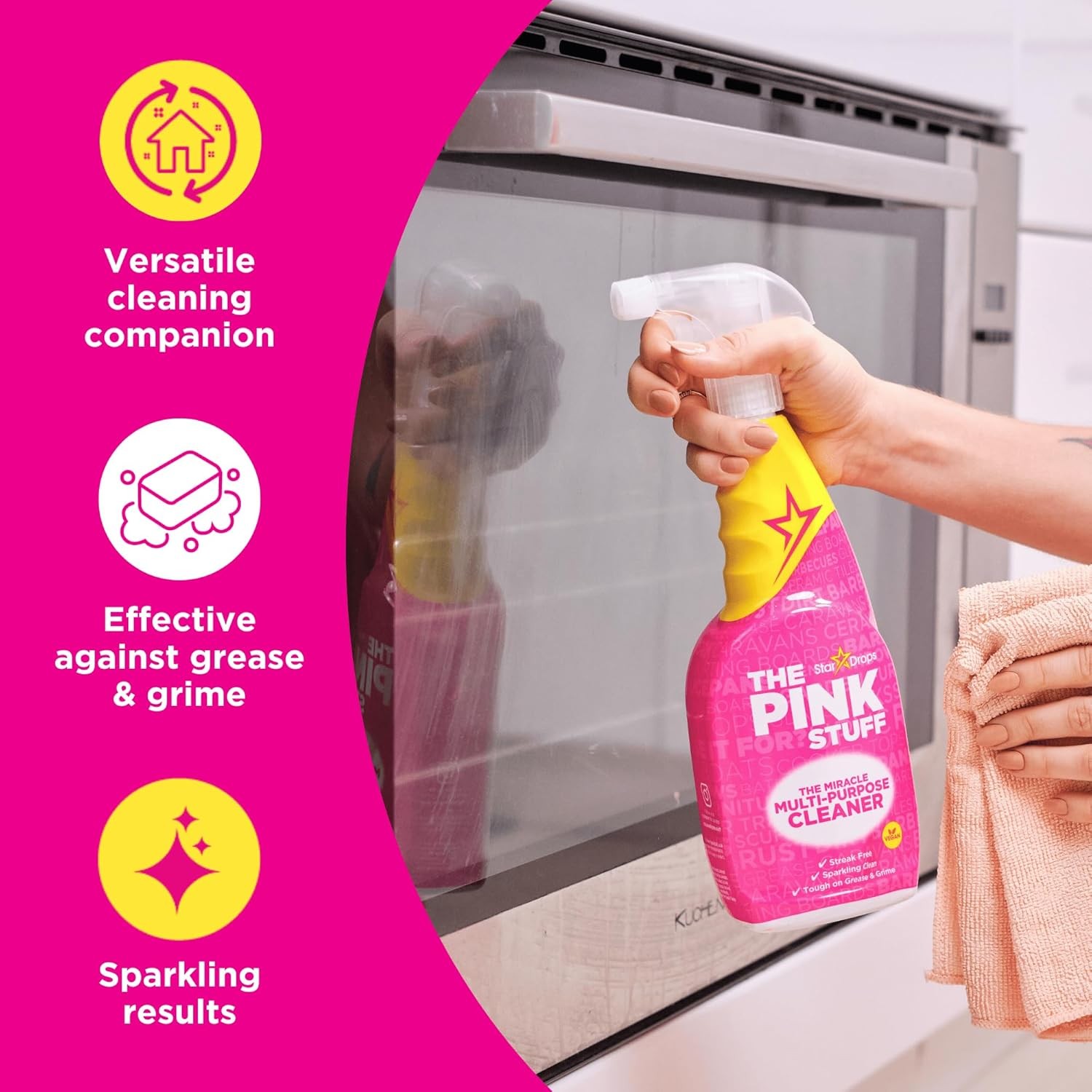 The Pink Stuff Miracle Multi-Purpose Cleaner Kitchen Bathroom Shower Floors 25oz