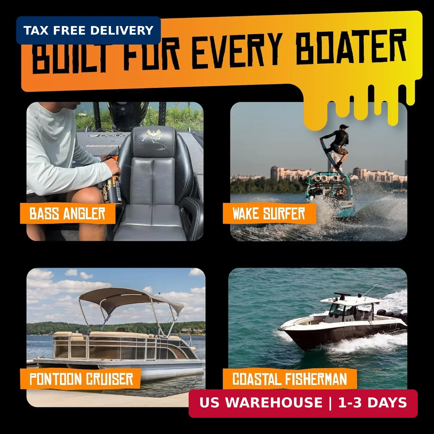 Boat Juice Interior 2-in-1 Vinyl Boat Seat Cleaner & Ceramic UV Protectant Spray
