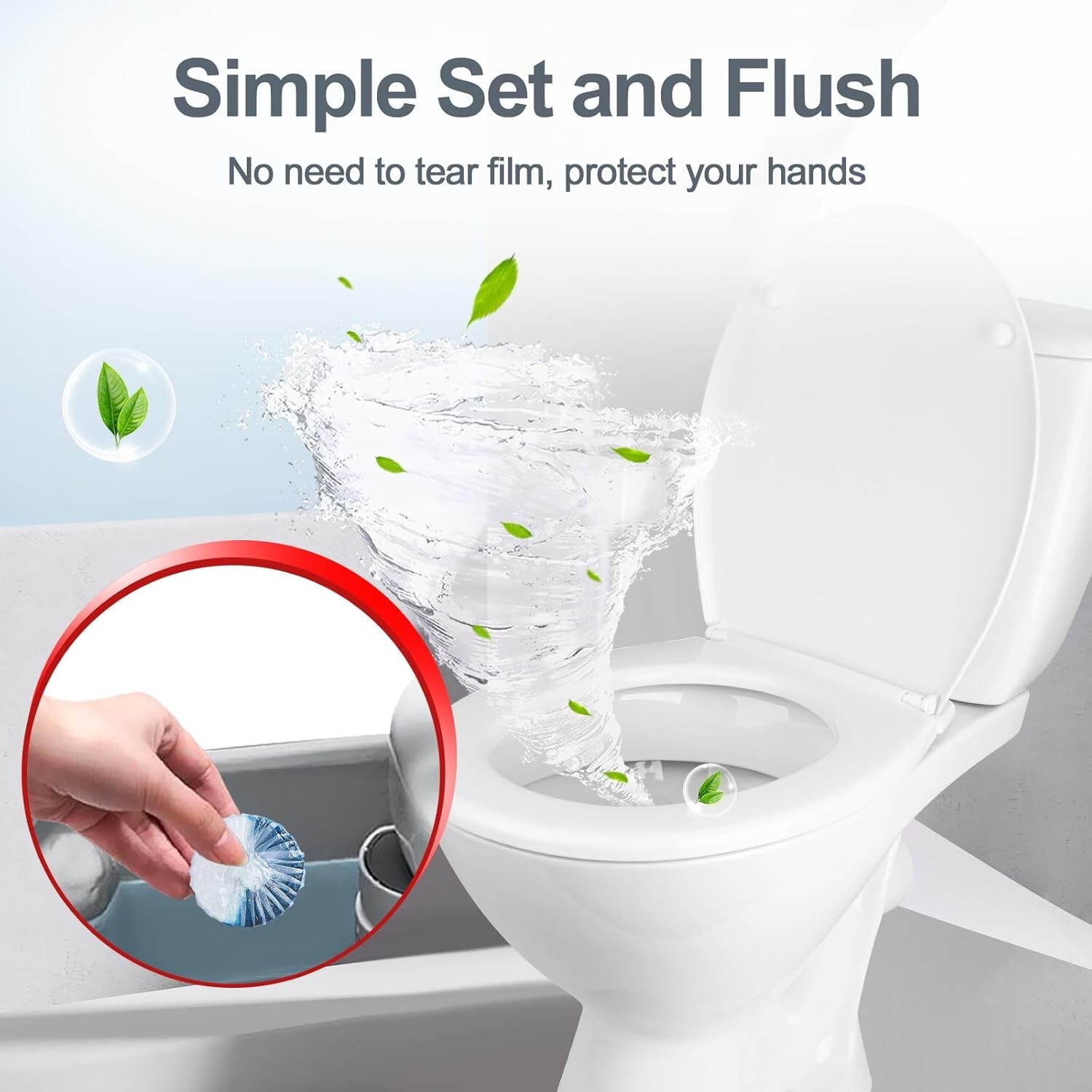 Ultra Clean Toilet Tablets 60-Pack: Long-Lasting Deodorizer & Stain Remover
