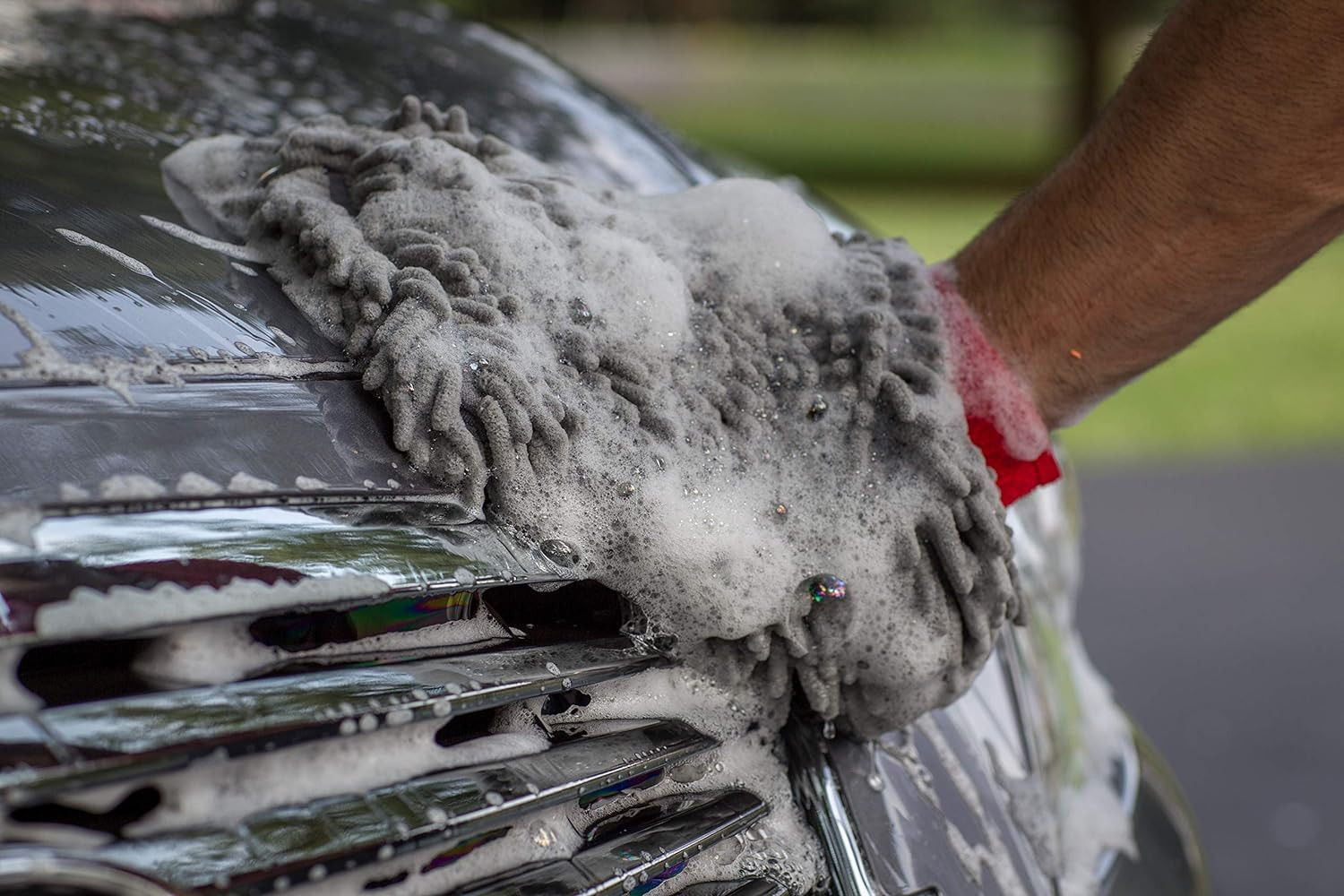 968801 Premium Chenille Car Wash Mitt – Scratch & Lint Free