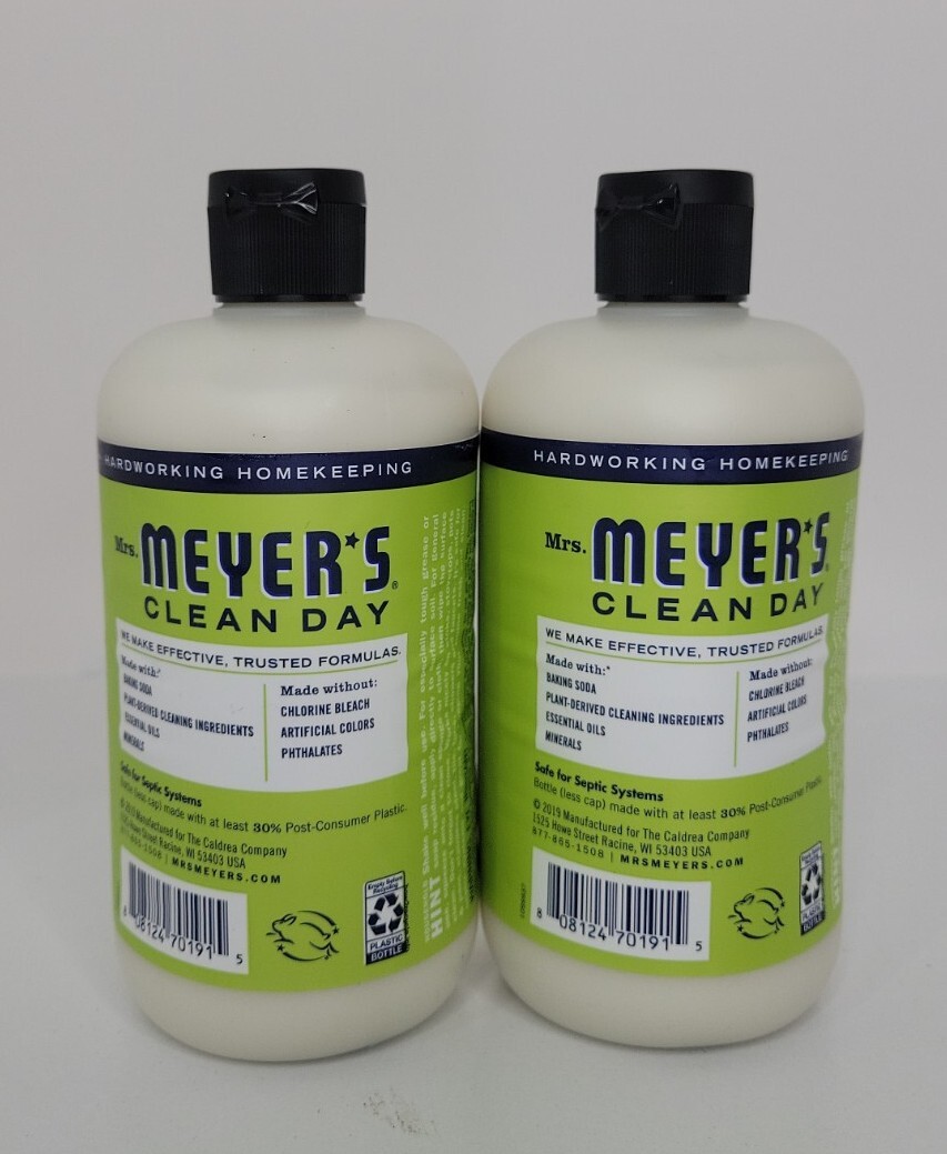 (2) Mrs. Meyer’s Clean Day Baking Soda Cream Cleanser Lemon ~ New