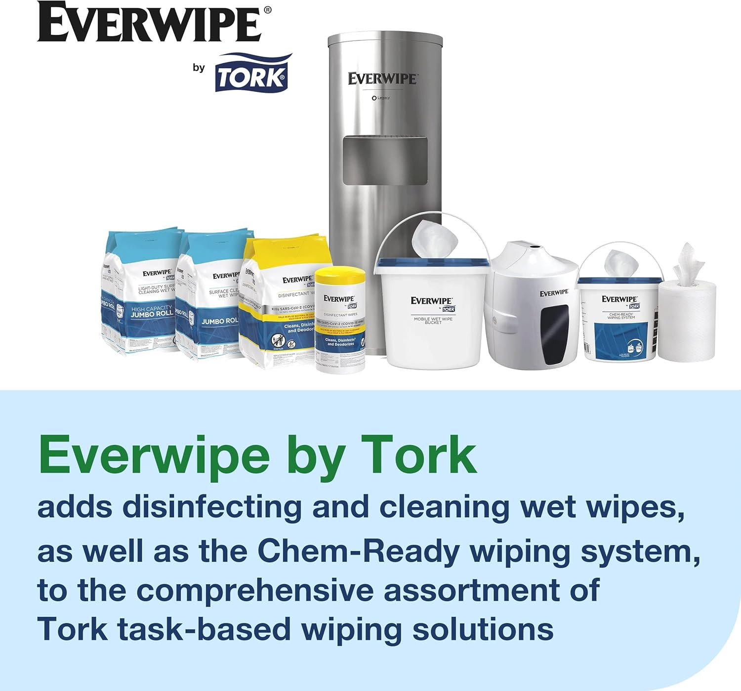 Everwipe Jumbo Surface Cleaning Wet Wipes – 3600 Total Wipes, Fresh Scent