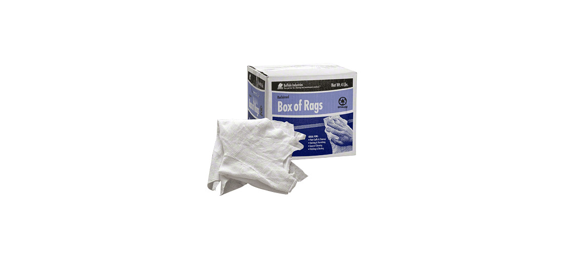 CRL T10500 White Thermals Box of Rags