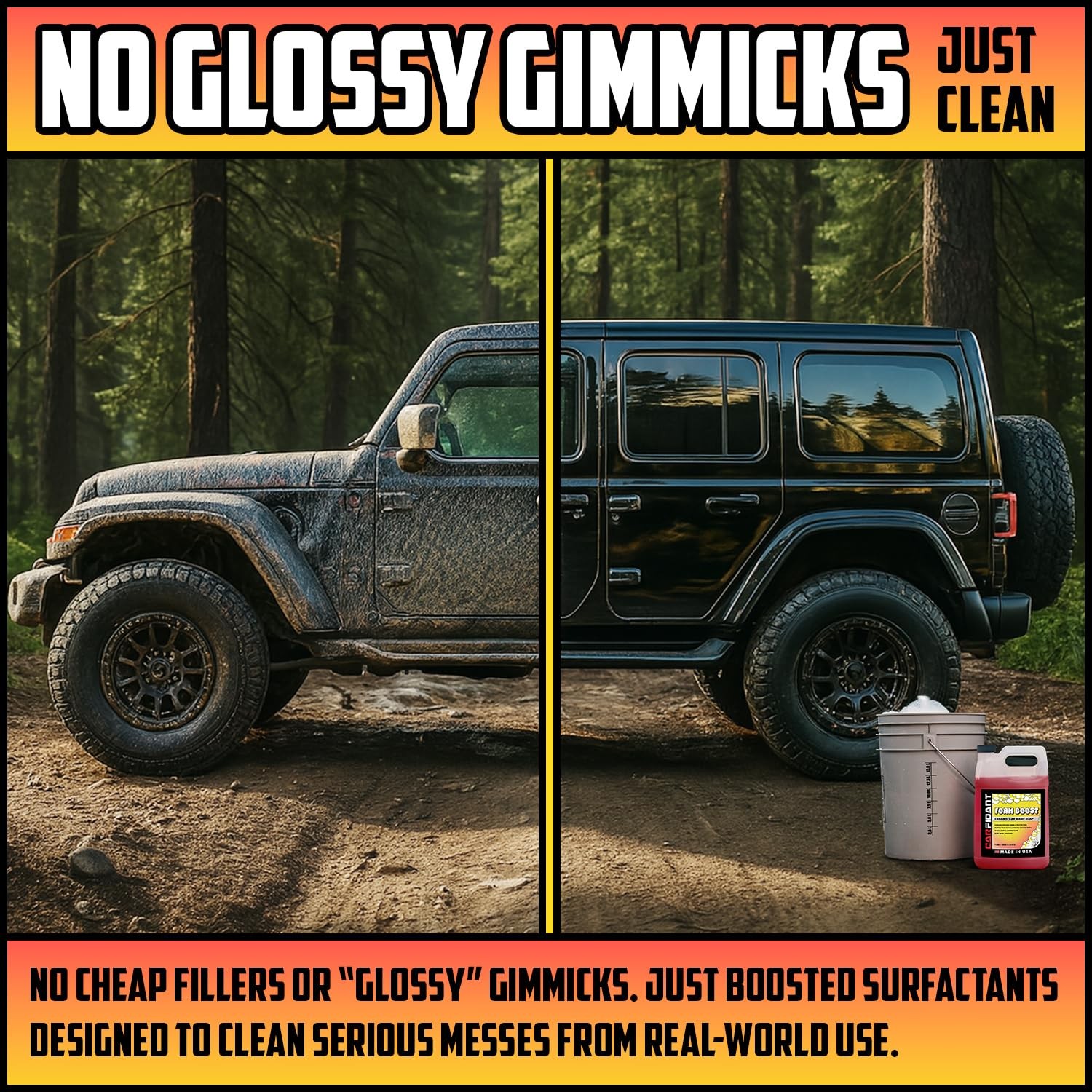 Foam Boost Off-Road & ATV Wash Soap – Heavy Duty pH-Balanced Car Wash for Tru…