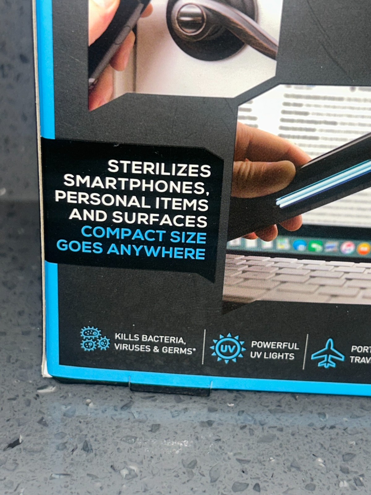Smartgear Led Sterilization Wand New In Box Eliminates 99.9% Germs And Bacteria