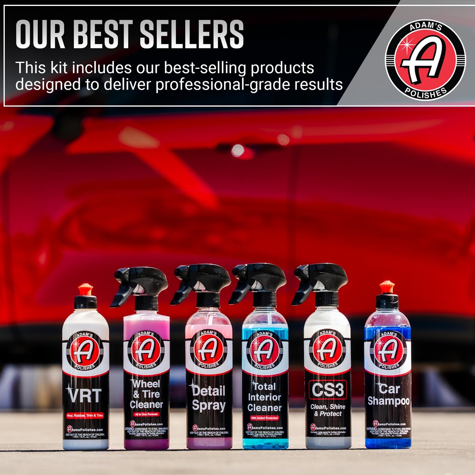 Essential Car Wash Kit (6-Item) – USA Made Auto Detailing Car Care Cleaning Kit