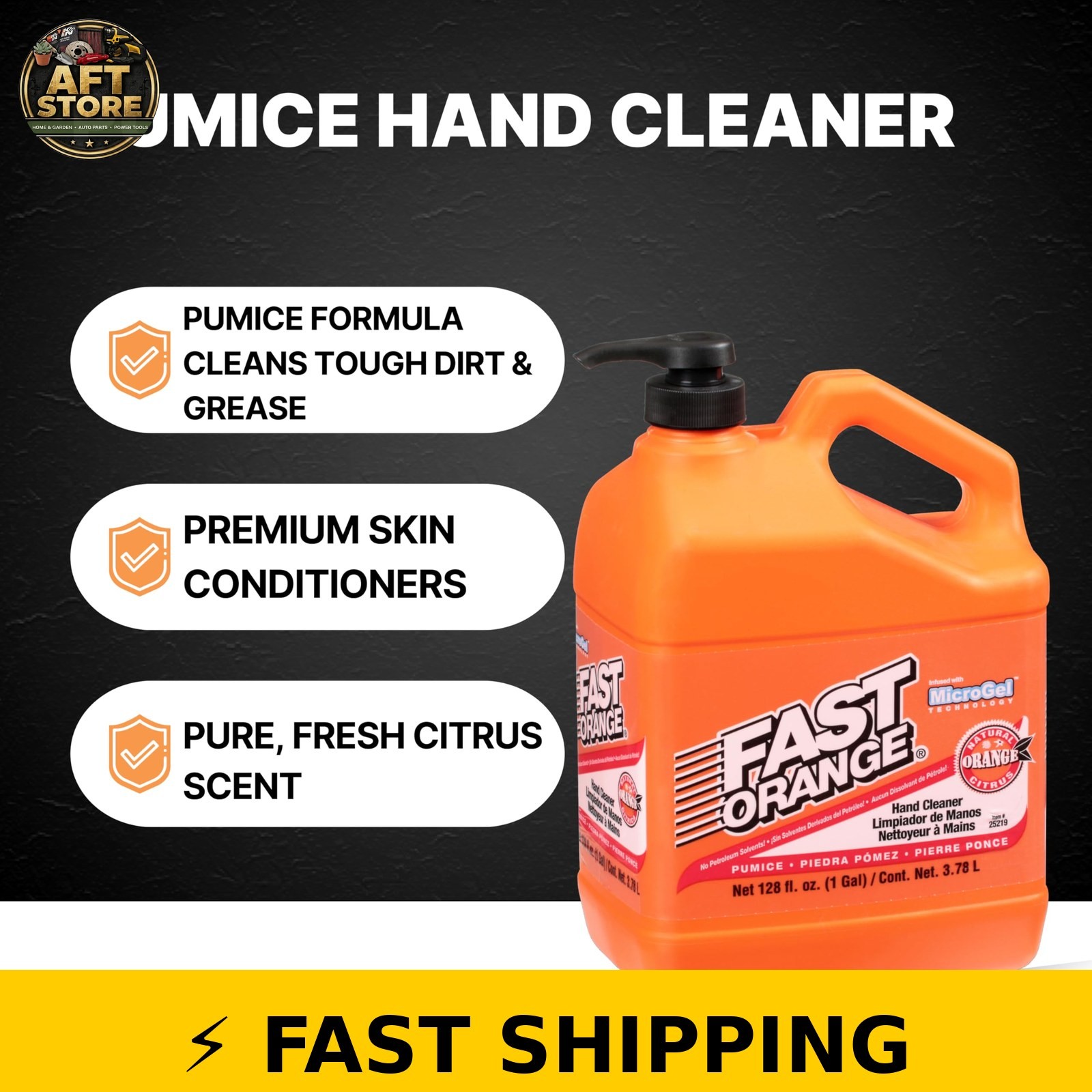 Fast Orange Pumice Lotion Hand Cleaner 1 Gallon – Citrus Scent