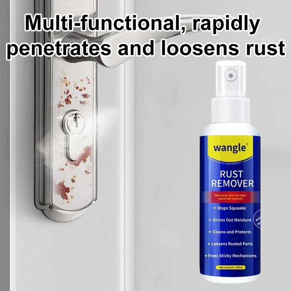 Metal Rust Remover Heavy-Duty Rust Remover 100Ml Quick-Acting Cleaner HOT