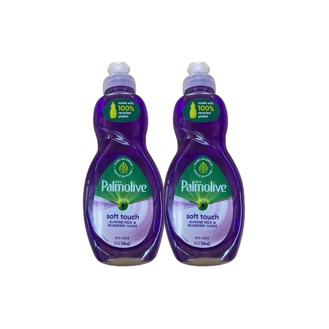 2 x 8 oz Ultra Palmolive Soft Touch Almond Milk & Blueberry Scent Dish Soap