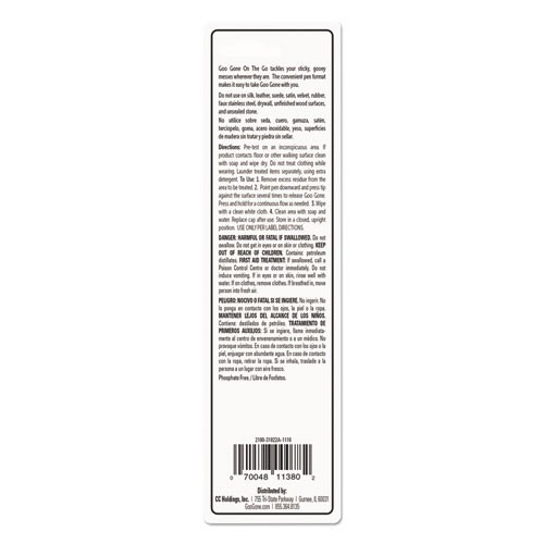 Goo Gone Mess-Free Pen Cleaner, Citrus Scent, 0.34 Pen Applicator