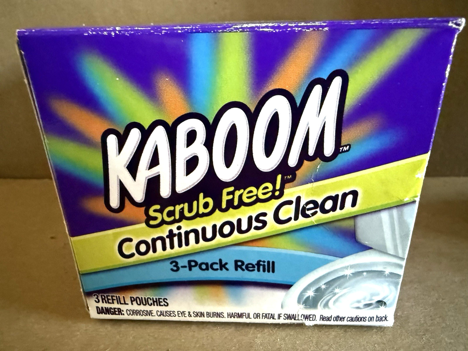 Kaboom Scrub Free Continuous Clean Toilet Bowl Cleaner Refills Pack Of 3