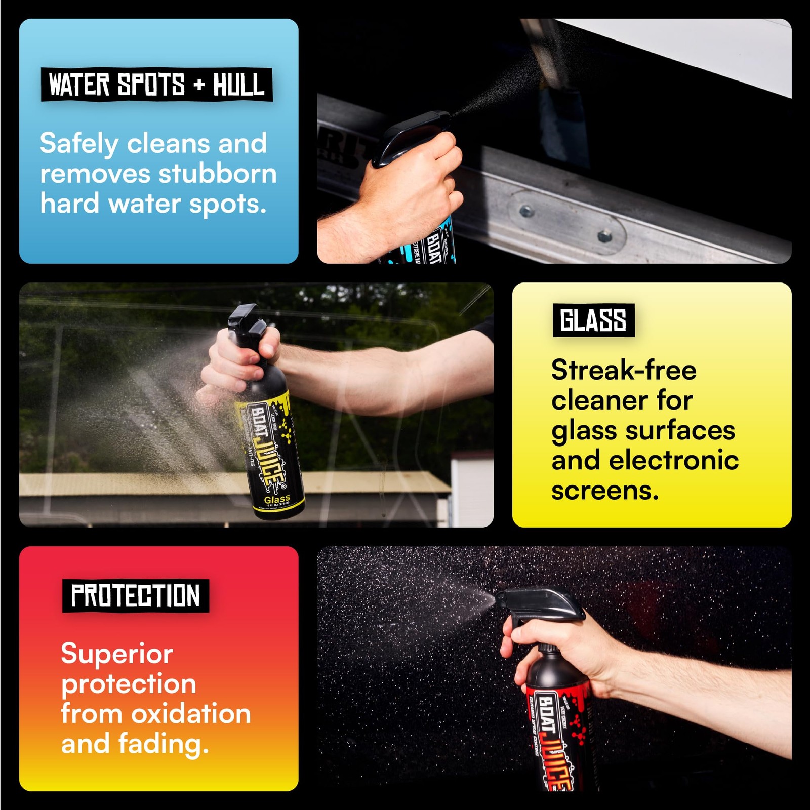 Boat Juice Luxury Boat Cleaning Kit | Interior Vinyl Seat Cleaner, Exterior C…