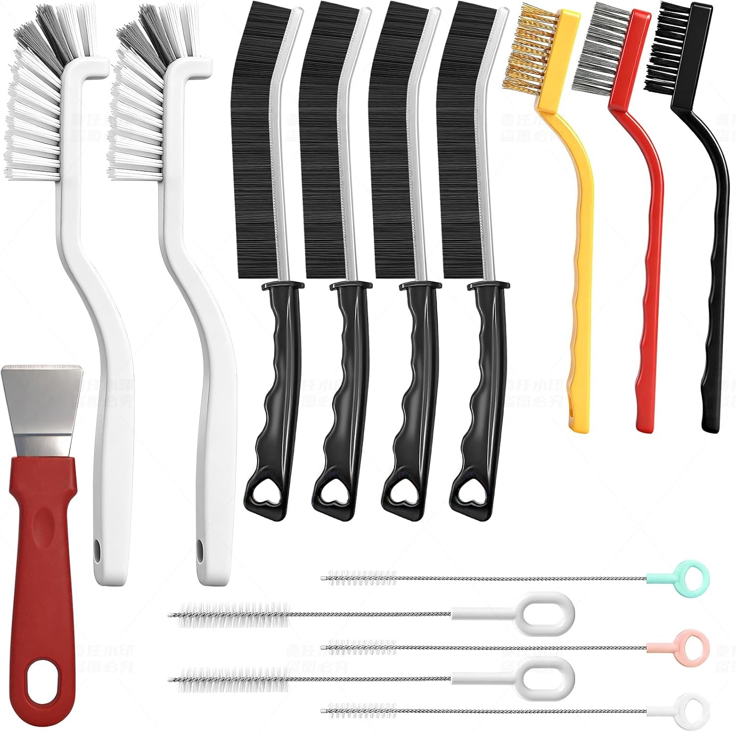 15Pcs Household Gap Cleaning Brush Set, Grout Cleaner Brush, Hard Bristle