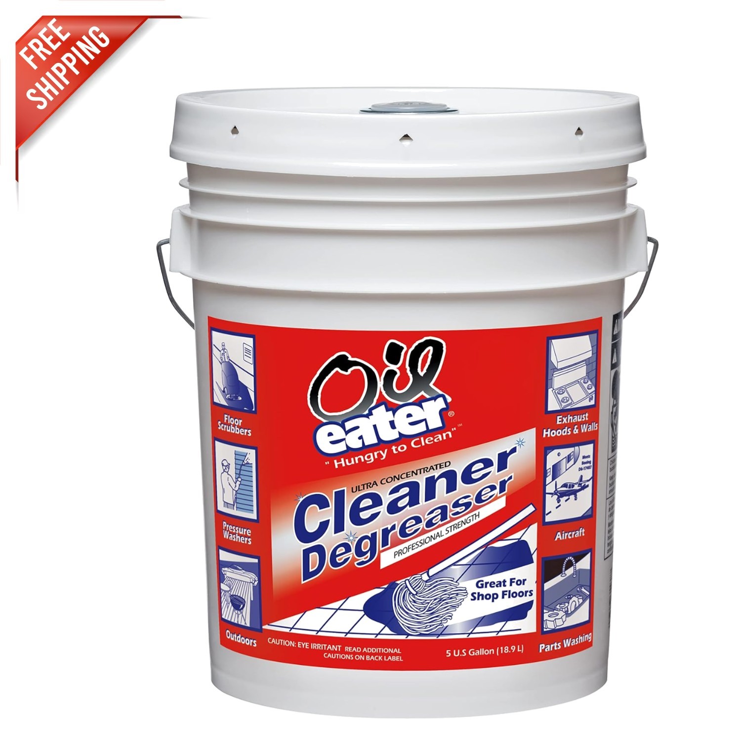 5 Gallon Cleaner/Degreaser – Concentrated, Non-Abrasive, Lemon Fresh