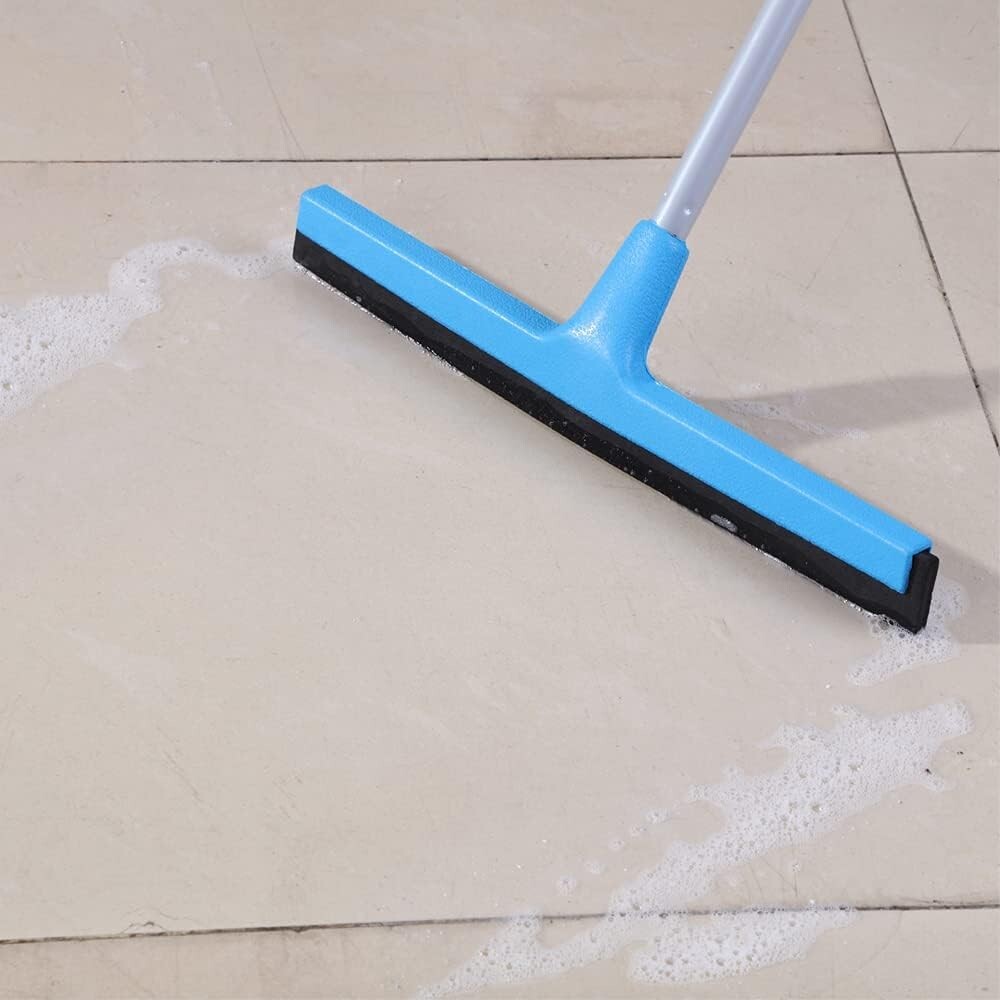 Squeegee De Piso Ajustable 50 Con Mango Largo Para Agua Y Cabello