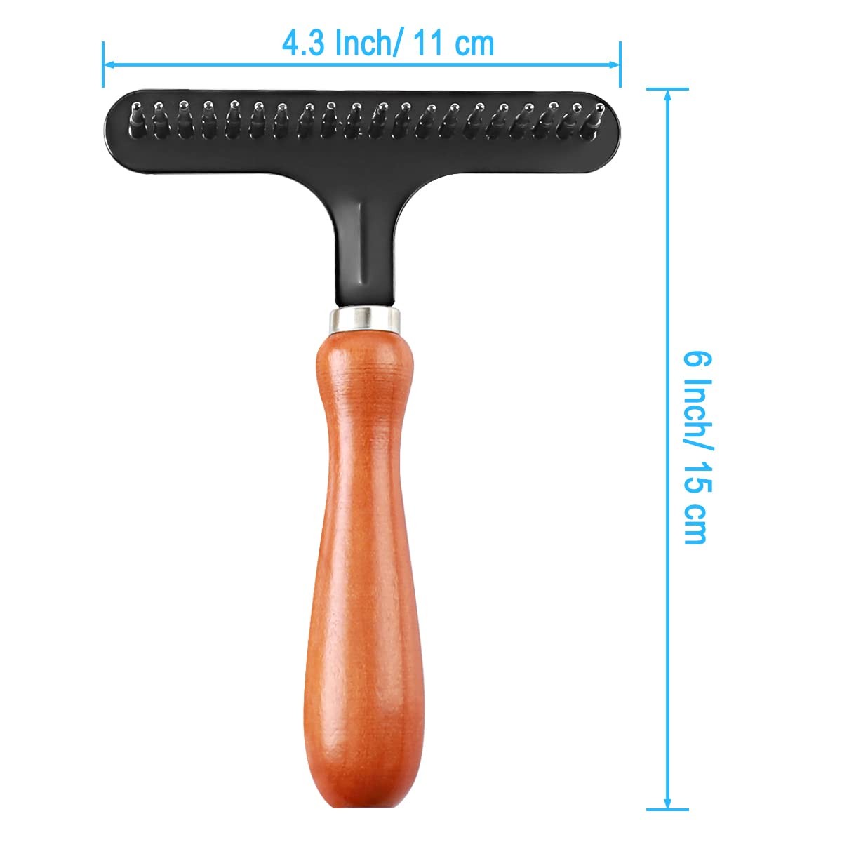 Carpet Rake for Shag Rug Grooming and Hair Removal – 4.3 Inch Width
