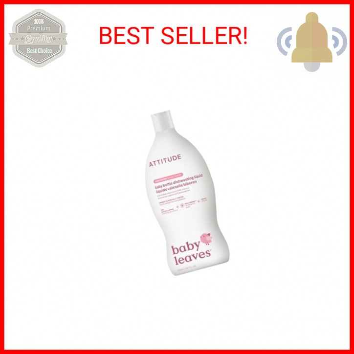 ATTITUDE Baby Dish Soap and Bottle Cleaner, EWG Verified Dishwashing Liquid, No