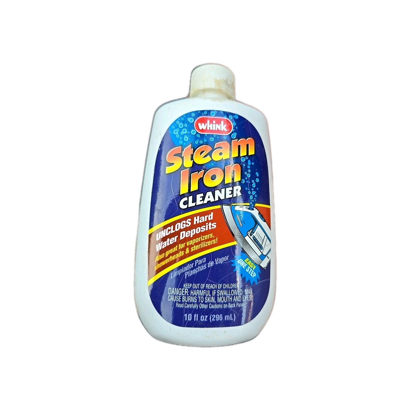 Whink Steam Iron Cleaner 10 oz Unclogs Hard Water Deposits