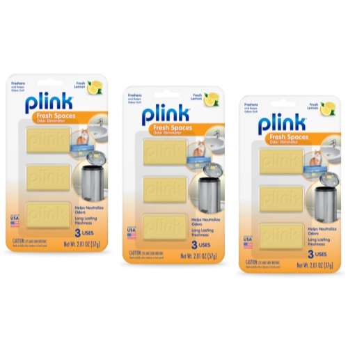 Plink Fresh Spaces Garbage Odor Eliminator, 3 Count (3 Pack)