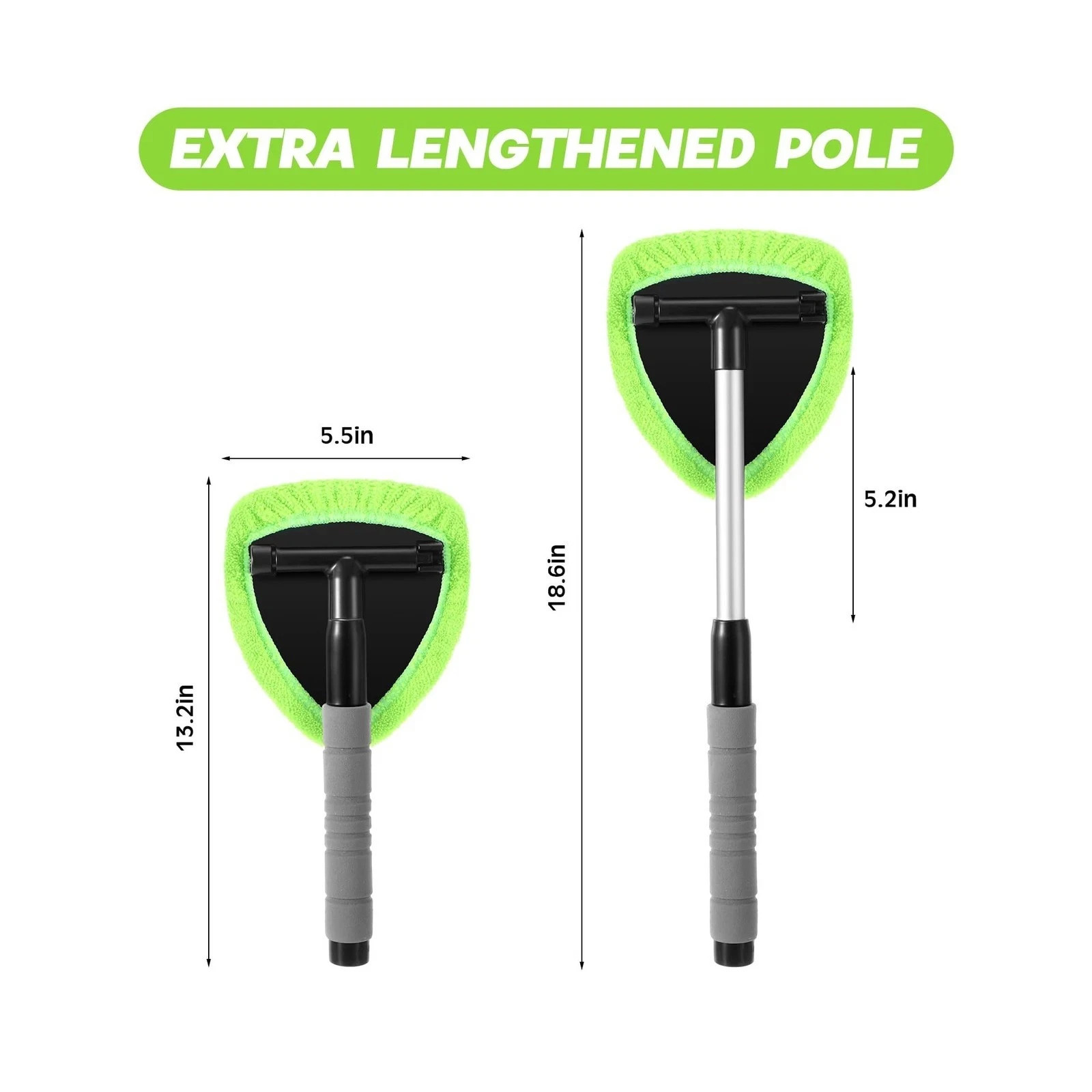 Windshield Cleaning Tool Kit Car Window Glass Wiper Cleaner Brush Pad Extendable