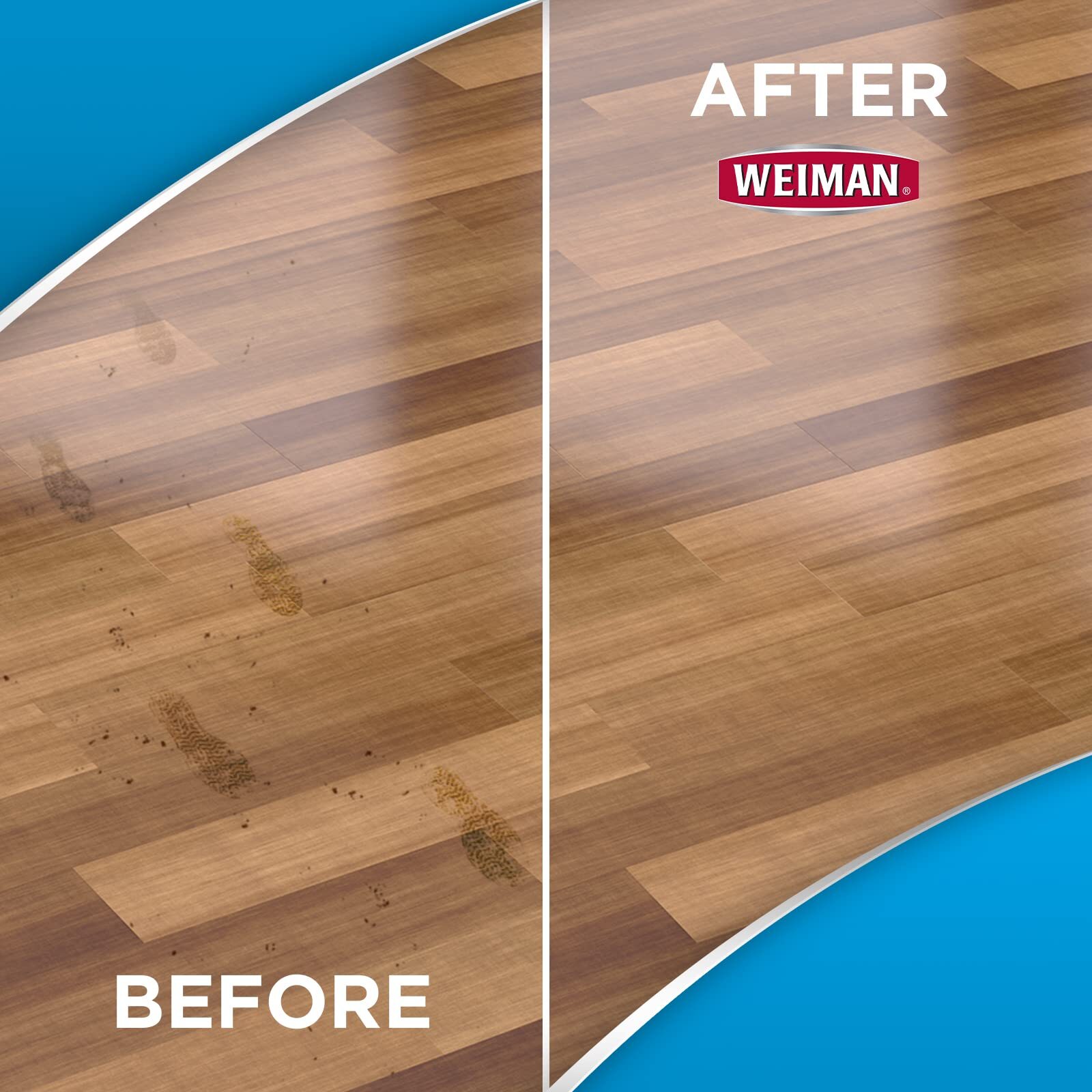 Weiman Hardwood Floor Cleaner and Polish – 128 Ounce Cleaner and 32 Ounce Po…