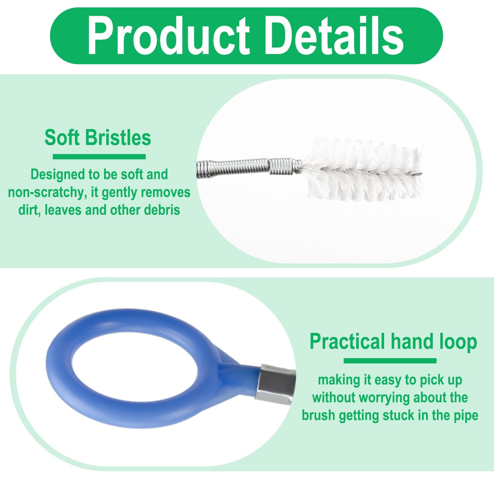Auto Sunroof Drain Cleaning Tool, 78 Inch Flexible Tube Cleaning Brush, Drain…