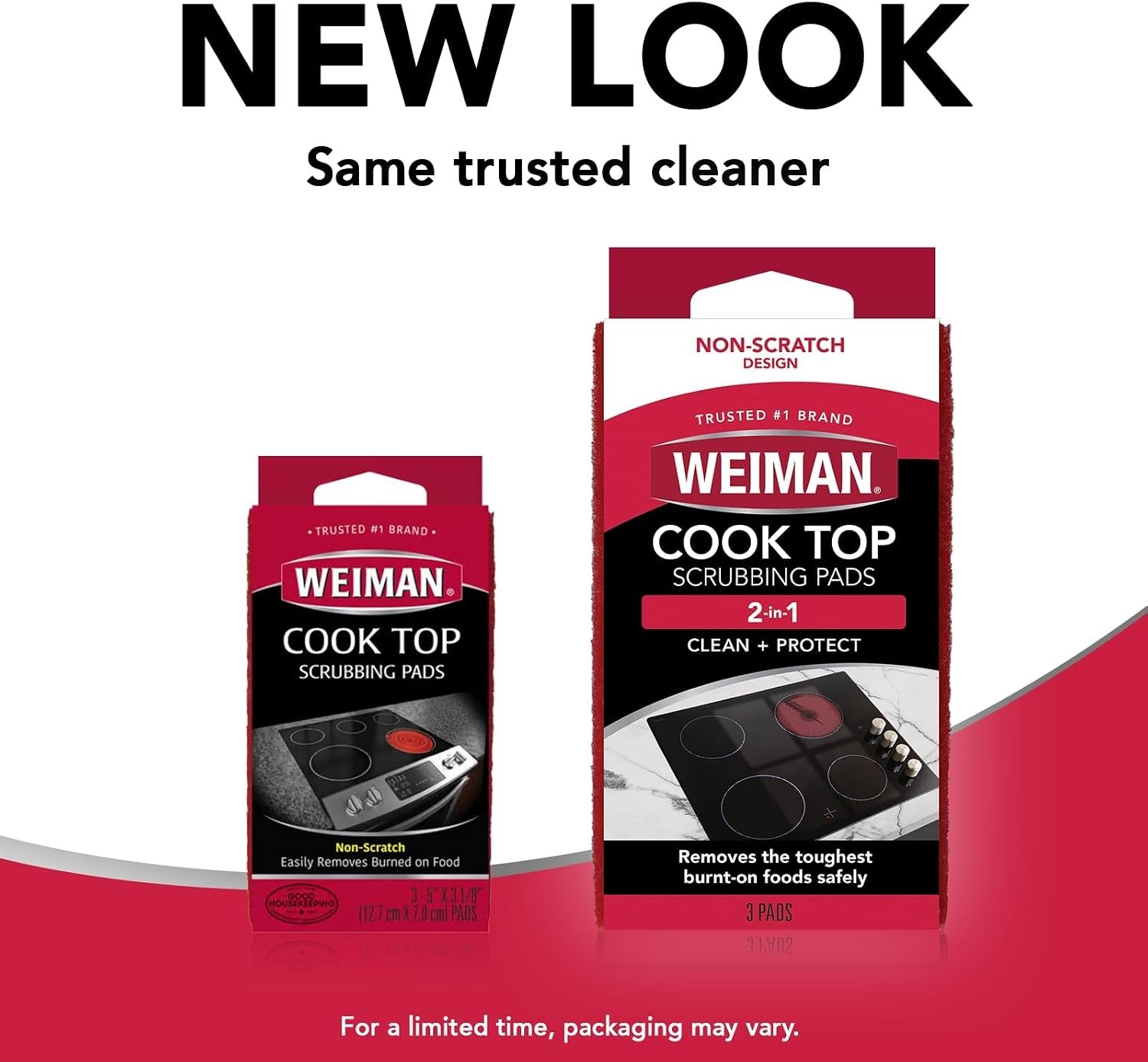 Cook Top Scrubbing Pads, 3 Count, 2 Pack Cuts Through the Toughest Stains – S…