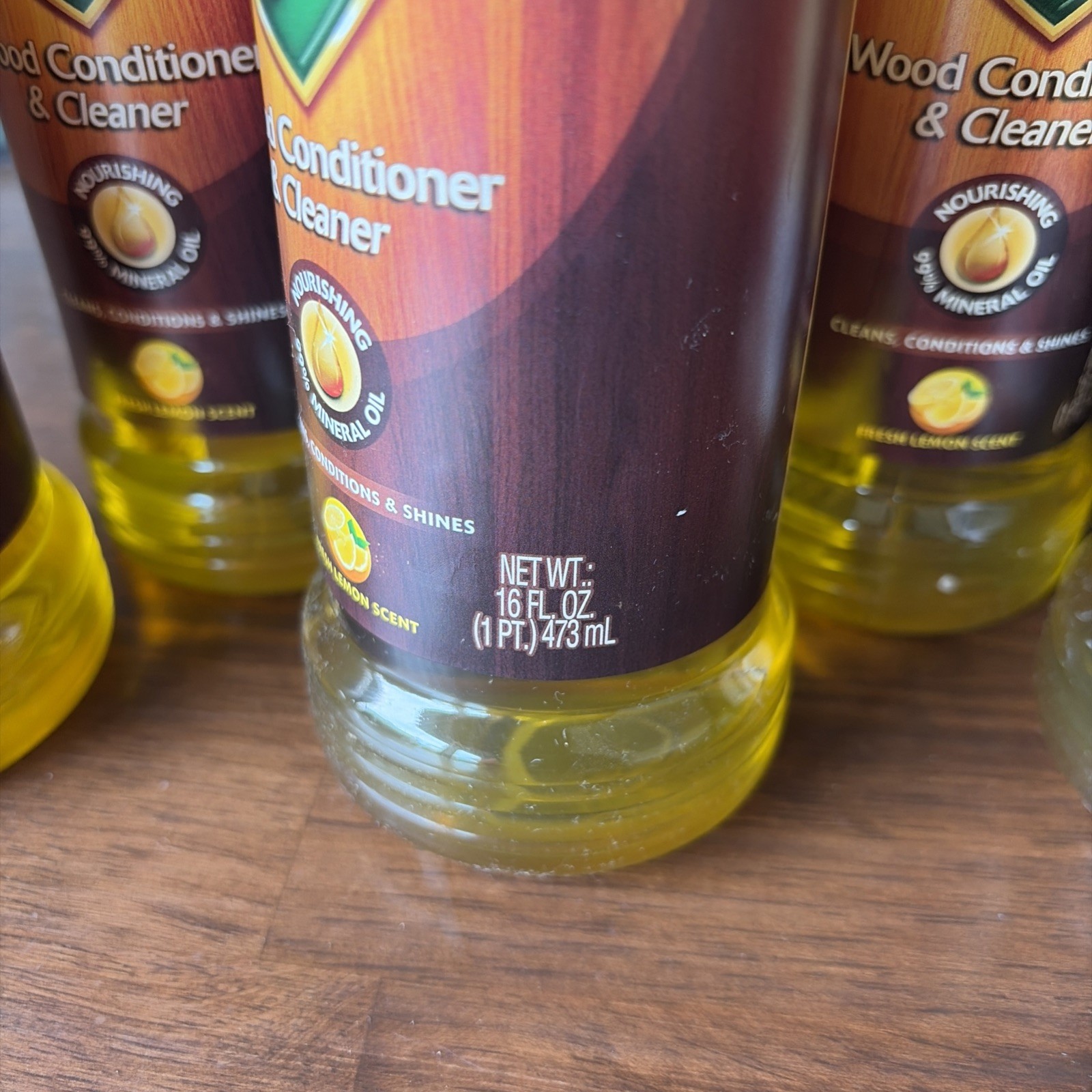 6 Old English Lemon Oil Conditions Protects Wood Surfaces Glow Lemon Scent 16oz